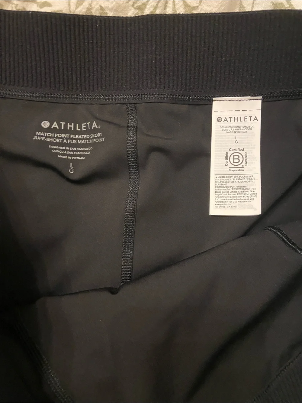 Athleta pleated mini